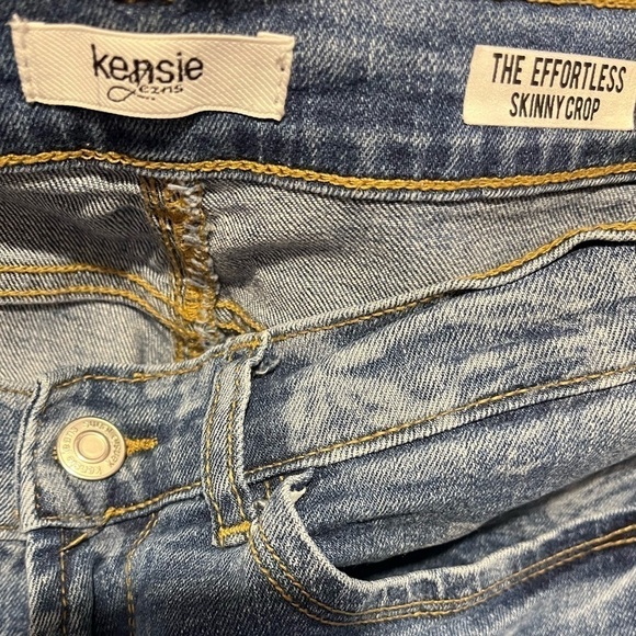 Kensie The Effortless Skinny Crop Flower Print Jeans Sz 4/27 - Picture 2 of 6